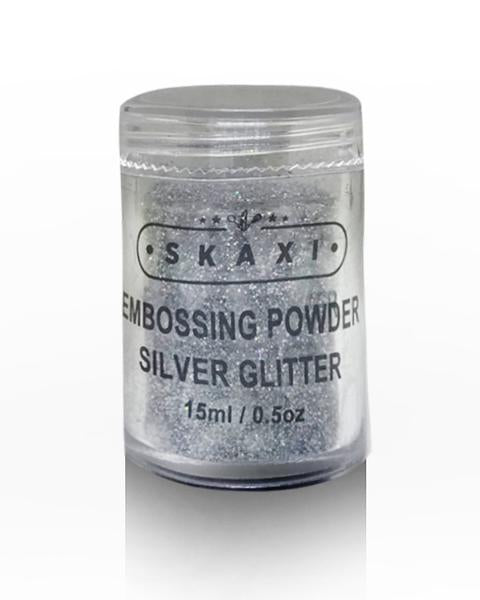 Skaxi Embossing Powder 15ml - Silver Glitter